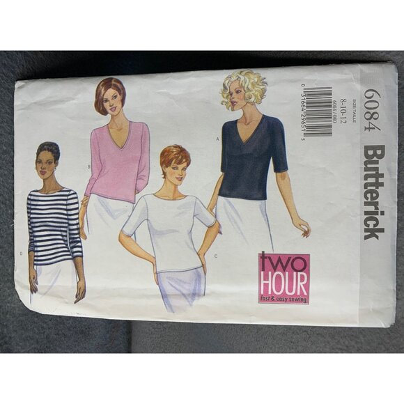 Butterick Misses Shirt Top Sewing Pattern Sz 8-12 - Uncut - Picture 4 of 4